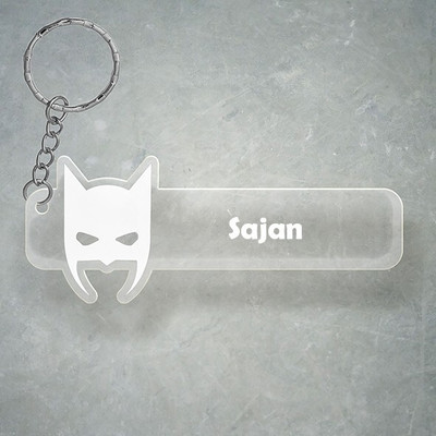 SY Gifts D2 Batman Keychain With Sajan Name Key Chain