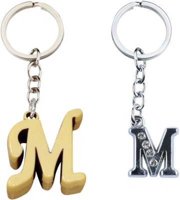 BLESSINGS Set Of 2 M Letter Key Chain