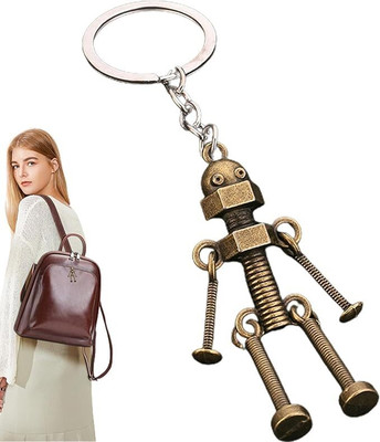 Zwerlin Robot Keychains Metal - Movable Robot Keychain with Hands and Feet - Creative Key Chain