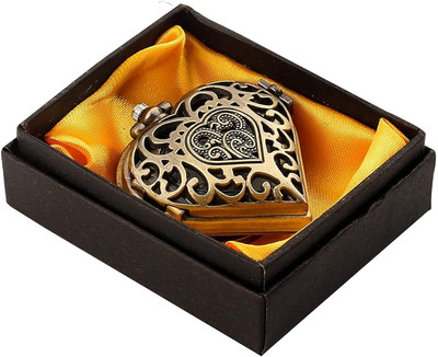 gtrp Heart Shepe Premium Pocket Watch Metal Keychain Retro Vintage for Key Chain
