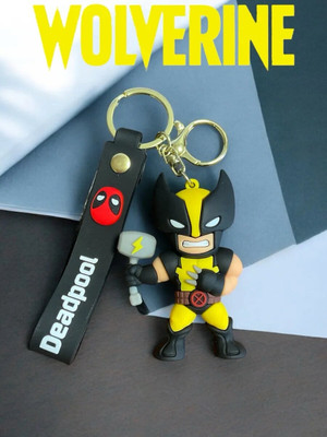 HappierYou Wolverine 3D Silicone Keychain | Deadpool Wolverine Keychain Key Chain