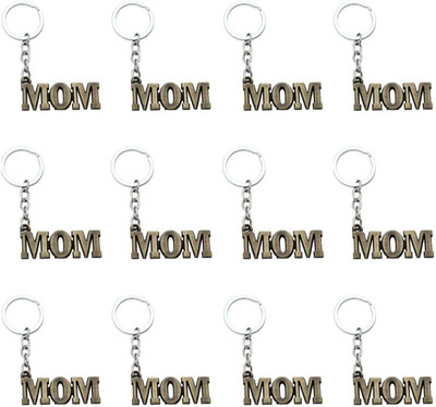 BLESSINGS Set of 12 Gold Mom Metal Key Chain