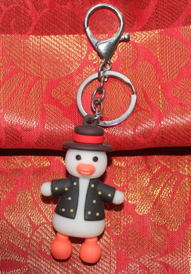 MAG BEE PVC Yellow snowman with blackhat Key Chain