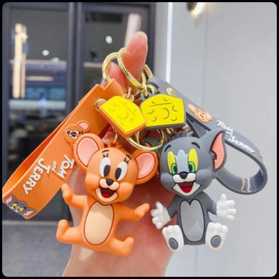 gtrp Keychain-3D Cute Tom and Jerry For Girls and Boys 2PCs Tom & jerry Key Chain
