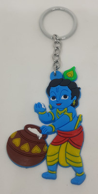 BLESSINGS Krishna Soft Pvc Matki Key Chain