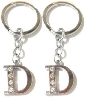 ROYALHUB Alphabet d letter key ring key chain set of 2 Key Chain