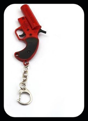 gtrp Trendy-Battlegrounds PUBG red Flare gun metal keychain Key Chain