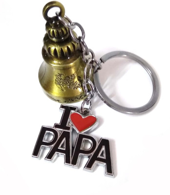 ShopTop I love papa with Guardian Bell Key Chain for bike and scotter Key Chain Key Chain