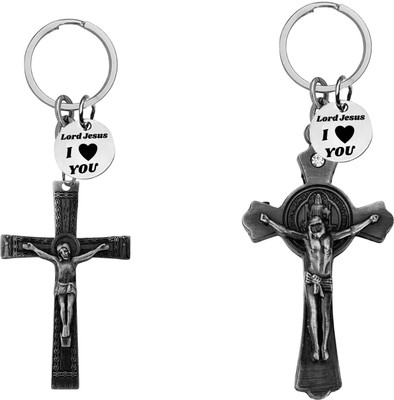 The Men Gift Jesus cross and Crucifix Design Keychains ShivkeyCom667-664 Key Chain