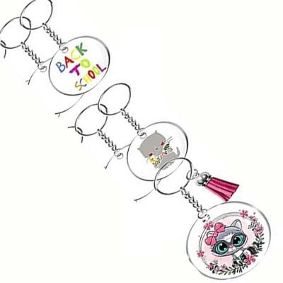 DIY Crafts 2 Pcs, Gold, Acrylic Keychain Blanks, Clear Keychains for Vinyl Kit Including Key Chain
