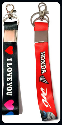 Meeko.com Honda dio tag with I Love You tag key chain-A Key Chain