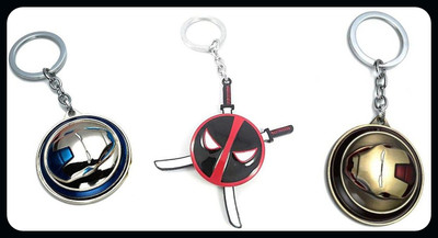 OHZEN Iron manDead Pool SwordsRed Iron Man Keychain_J191 Key Chain