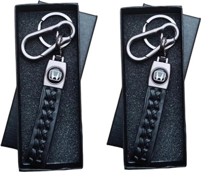 MAG BEE Styling Car Keychain/Keyring Compatible with Honda Combo Pack of 2 Car Key Chain