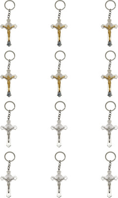 BLESSINGS Set Of 12 Jesus Cross Key Chain