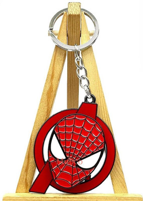 Mubco Avengers Spiderman Metal Spinner Keychain Superhero Spinning Rotating Model Toys Key Chain