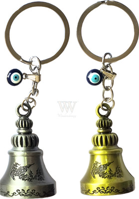 Wonderwhimzy Bell Keychain Tibetan Keychain Guardian Key Chain evileye Pack 2 WY Bell Key Chain