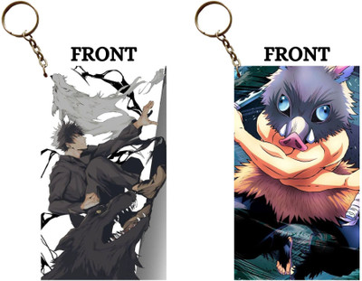 Hariyaali Enterprises LLP MEGUMI WOLF COMPANION X INOSUKE BOAR SKIN Unique Style 2 pcs Combo Key Chain