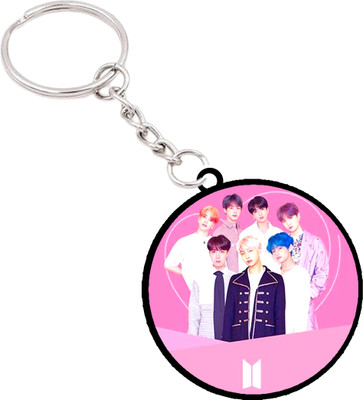 VINODHANA BTS Keychian / Round Shape Douple side printed (16) Key Chain
