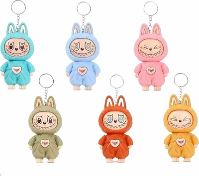 KIBO Labubu Face Changing Doll Keychain Key Chain