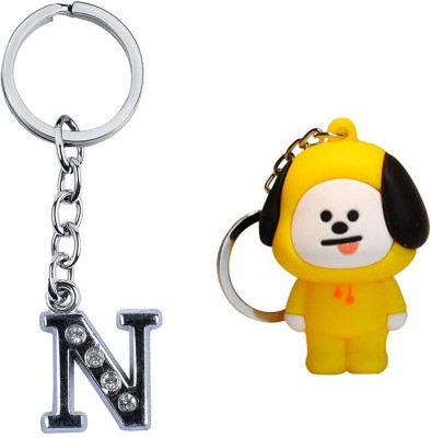 Newview CHIMMY N BTS Army Characters 3D Rubber Keychain and Keyring Key Chain