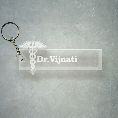 SY Gifts Doctor Logo Desigh With Vijnati Name Key Chain
