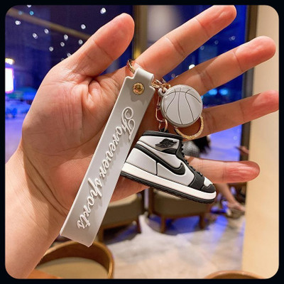 gtrp High Quality Cartoon Basketball Shoes Keychain PVC Soft Rubber Car Key Ring C-A Key Chain
