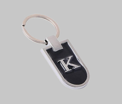 SRG Stainless Steel Alphabet Letter K Keyring Metal Initials AntiRust Keychain Key Chain