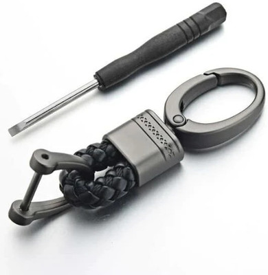JVCV Genuine Leather Braided Keychain Strap Accessories Car Key Chain Rope Keyring Key Chain