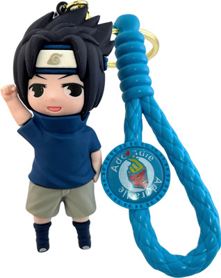 Kraft Crate Sasuke Uchiha Inspired 3D Rubber Keychain – Naruto Anime Gifts & Collectibles | Key Chain