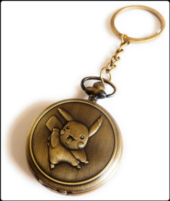 BBG BBG_key Chain-Antique Metallic Famous Pikachu Pokemon Theme-A Key Chain