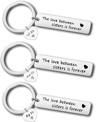 MOHIT CRAFT Sister Keychains Set for 3 Sisters Gifts Keychain Friendship Gift Key Chain