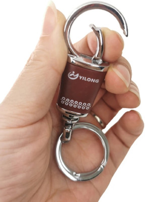 Jdp Novelty Stylish Hook Locking Metal Carabiner Double Ring Hook Metal Key Chain 8452 Key Chain