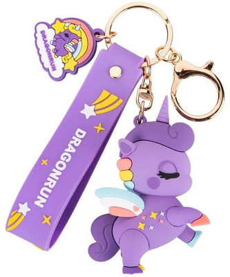 HEMANT ART COLLECTION purple keychain Unicorn Key Chain