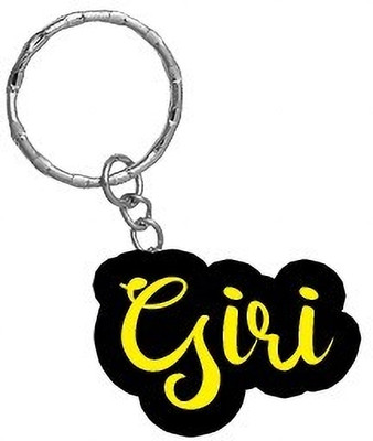 SY Gifts Giri Name Black Yellow Name Keychain Key Chain