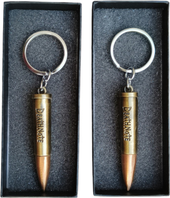 JNV Combo Of Rifle Gun Bullet 3D Design Shaped Metal (Pack of 2) Key Chain
