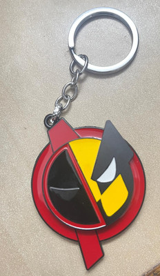 Keychain gallery Deadpool-Wolverine Spinning Metallic Keychain Key Chain