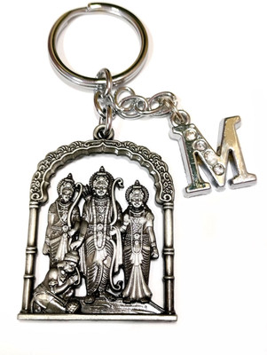 ShopTop Jai shree Ram family AS_SO_RT_ED keyring with Letter M keyring M01PM Key Chain