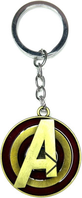 FLAMBE Marvel Captain America Rotating Keychain Key Chain
