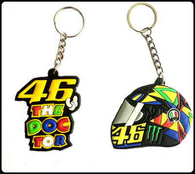 Meeko.com Doctor 46 VR high Quality Rubber & Helmet-A Key Chain