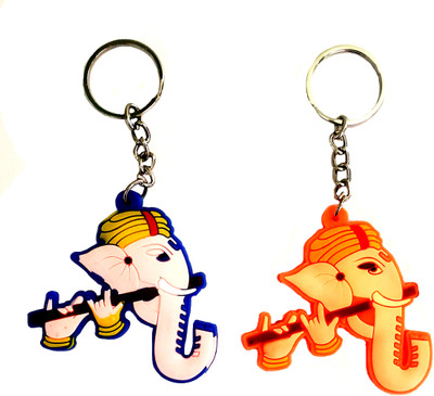 ShopTalk Lord Ganesh Pvc rubber combo Key Chain