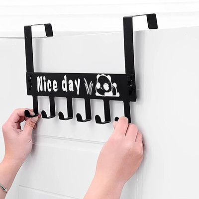 Glitzn Door Hanger For Clothe With a Secure Hook For Doors With Removable Hanger Hook 6(Pack of 1)
