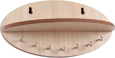 Nexats N- Wood Key Holder(7 Hooks, Beige)