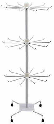 JPY 3 Layer Metal Iron Key Holder(30 Hooks, White)