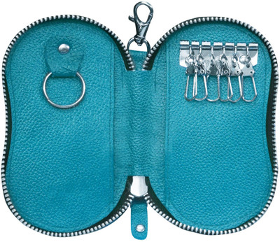 ABYS Genuine Leather Key Case Pouch||Key Rings||Key Cases Leather Key Holder(6 Hooks)