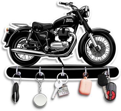 bareth brothers key holder Wood Key Holder(5 Hooks, Black)