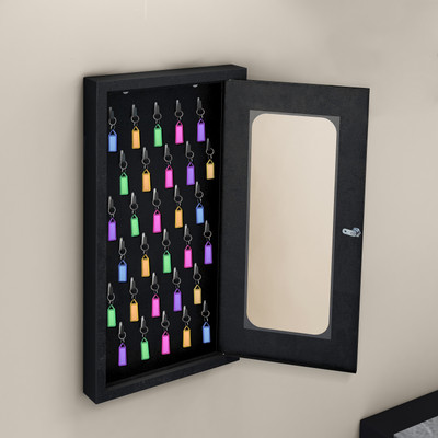Impulse by Plantex GI Steel Key Storage Box/Key Cabinet with Lock for Home/Key Holder for Office Iron Key Holder(30 Hooks, Black)
