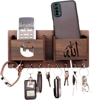 Flipkart SmartBuy Wood Key Holder(9 Hooks, Brown)