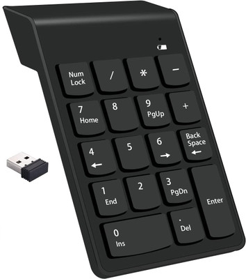 Sancy Wireless Mini Numeric Keypad Slim Numpad for Fast Input Laptop Keyboard Replacement Key