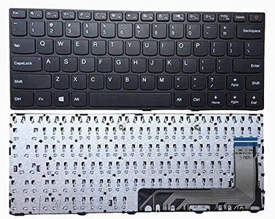 LAPOSYS Laptop Keyboard for Lenovo 110-14ISK E41-10 E41-15 E41-20 E41-25 {with On/Off} Laptop Keyboard Replacement Key