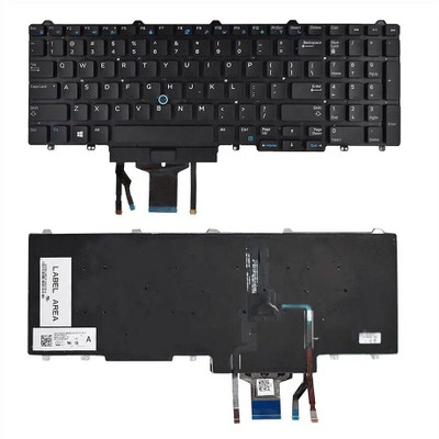 WEFLY Laptop Keyboard Backlight for Precision 3510 3520 7510 7520 7710 7720 Laptop Keyboard Replacement Key